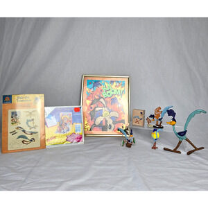 Wile E. Coyote & the Road Runner Bundle Collectibles Some New Some Pre-Owned VTG